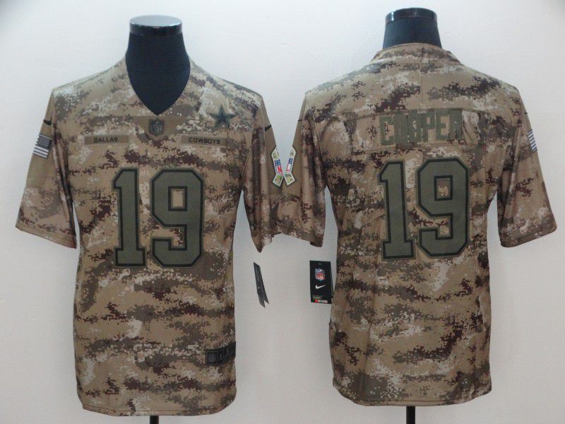Men Dallas cowboys #19 Cooper Nike Camo Salute to Service Retired Player Limited NFL Jersey->youth nfl jersey->Youth Jersey